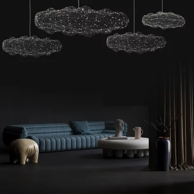 Подвесной светодиодный светильник Cloud 150X68X124 CM 5