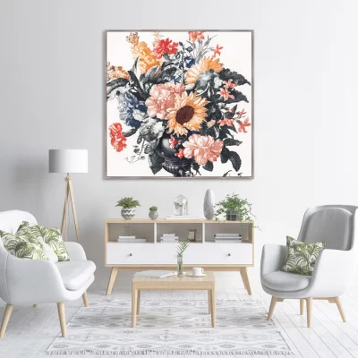 Постер Vase With Sunflowers and Carnations 105X105 CM 3