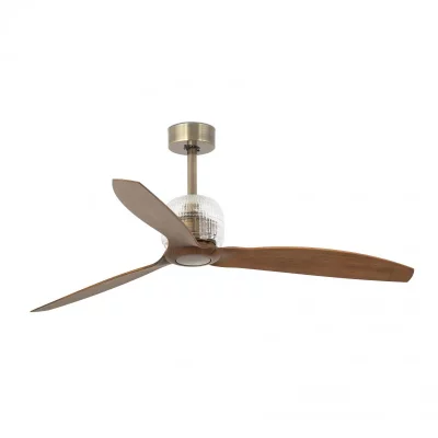 Потолочный вентилятор Deco Fan золотой/деревянный 128X128X39 CM 4