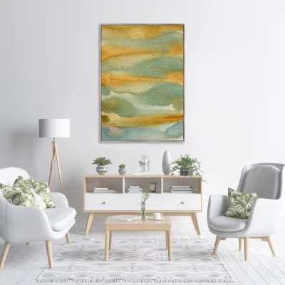 Постер The river bank and the hills beyond 75X105 CM 3