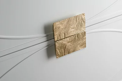 Бежевый комод с 2 ящиками 100X80X40 CM 5
