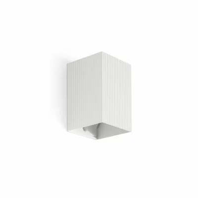 Квадратный настенный светильник с рифлением 1xGU10 LUNE 8X6.5X10 CM 6
