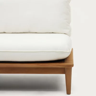 Комплект из модульного дивана и столика из тика Portitxol 270X270X85 / 80X80X35 CM 5