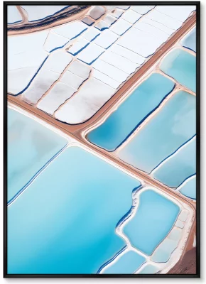 Набор из двух постеров на холсте Salt lakes 75X105 / 75X105 CM 3