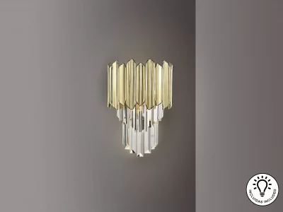 Бра Tiara 1L хром-золотой 22X11X39 CM 8