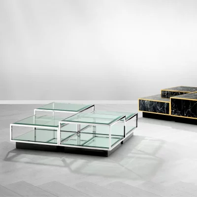 Набор из четырёх столиков Tortona 65X65X32 / 65X65X32 / 65X65X40 / 65X65X40 CM 5