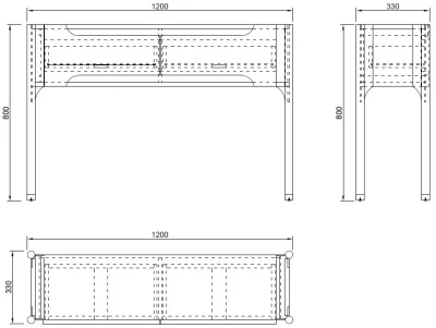 Консоль Grimaldi 120X33X80 CM 8