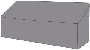 Защитный чехол на диван Канны трехместный серый 204X74X69 CM