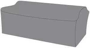 Защитный чехол на диван Капучино, трехместный 222X86,5X81,5 CM