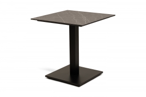 Стол Каффе из HPL квадратный серый мрамор 70X70X75 CM