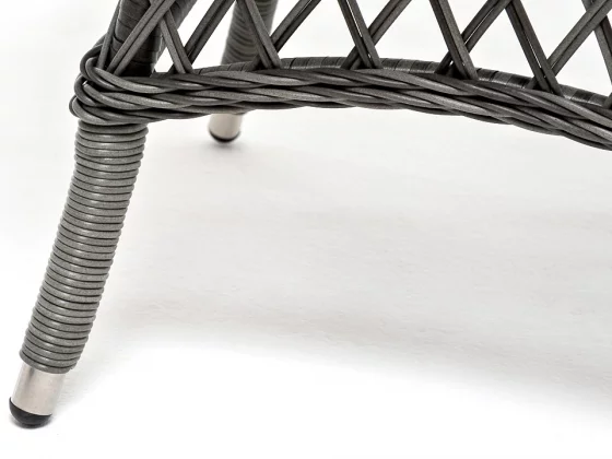Обеденная группа Эспрессо-80 R плетеная графит 216X80X81 CM 8