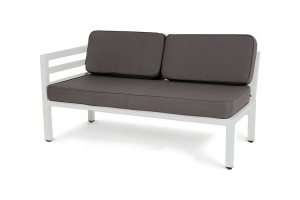 Правый диванный модуль «Глория» из алюминия 144X72X66 CM