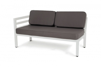 Правый диванный модуль «Глория» из алюминия 144X72X66 CM