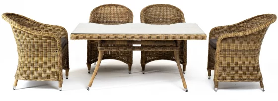 Обеденная группа Латте-140 R 225X275X81 CM 2