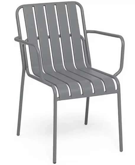 Стул стальной Гелиос темно-серый 61X58X83 CM 3