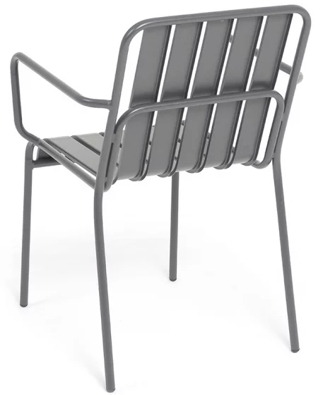 Стул стальной Гелиос темно-серый 61X58X83 CM 5