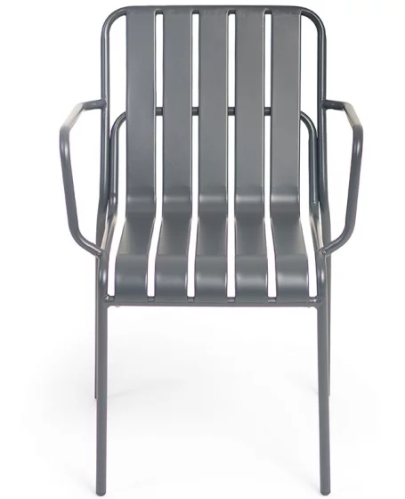 Стул стальной Гелиос темно-серый 61X58X83 CM 2