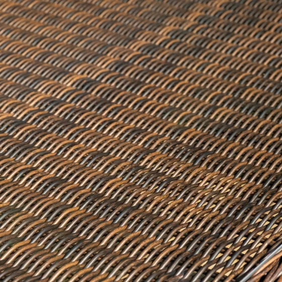 Обеденная группа из искусственного ротанга Моккачино 270X220X81,5 CM 19