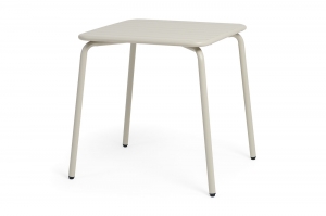 Стол квадратный стальной Гелиос бежевый 70X70X75 CM