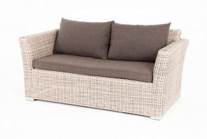 Двухместный диван из искусственного ротанга Капучино 170X86,5X81,5 CM