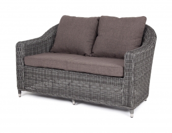 Двухместный диван из искусственного ротанга Кон Панна 137X80X80 CM