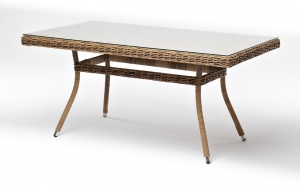Стол из искусственного ротанга Латте 140X80X75 CM
