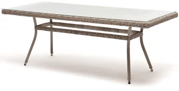 Плетёный обеденный стол Латте 200X90X75 CM