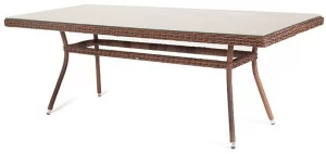 Плетеный обеденный стол Латте 200X90X75 CM