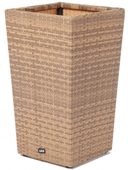 Плетёное кашпо Капучино 40X40X70 CM