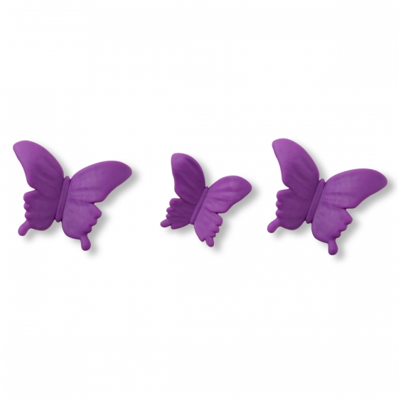 Магниты Tiernar Бабочки 3 шт. фиолетовые 3