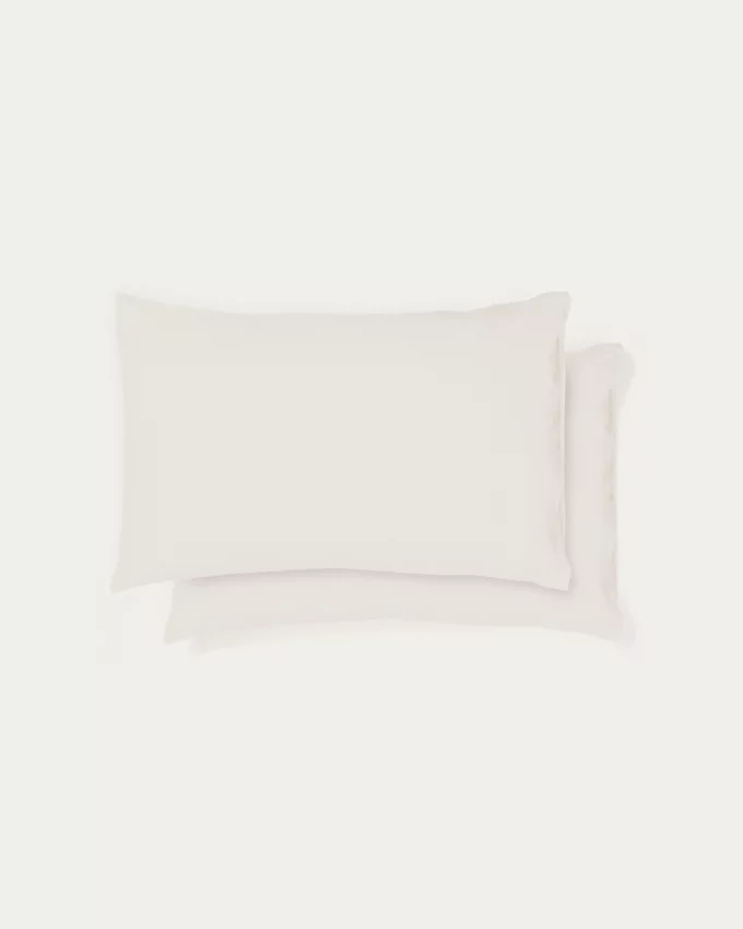 Набор из 2 наволочек из бежевой льняной смеси Simmel 50X70 CM 1