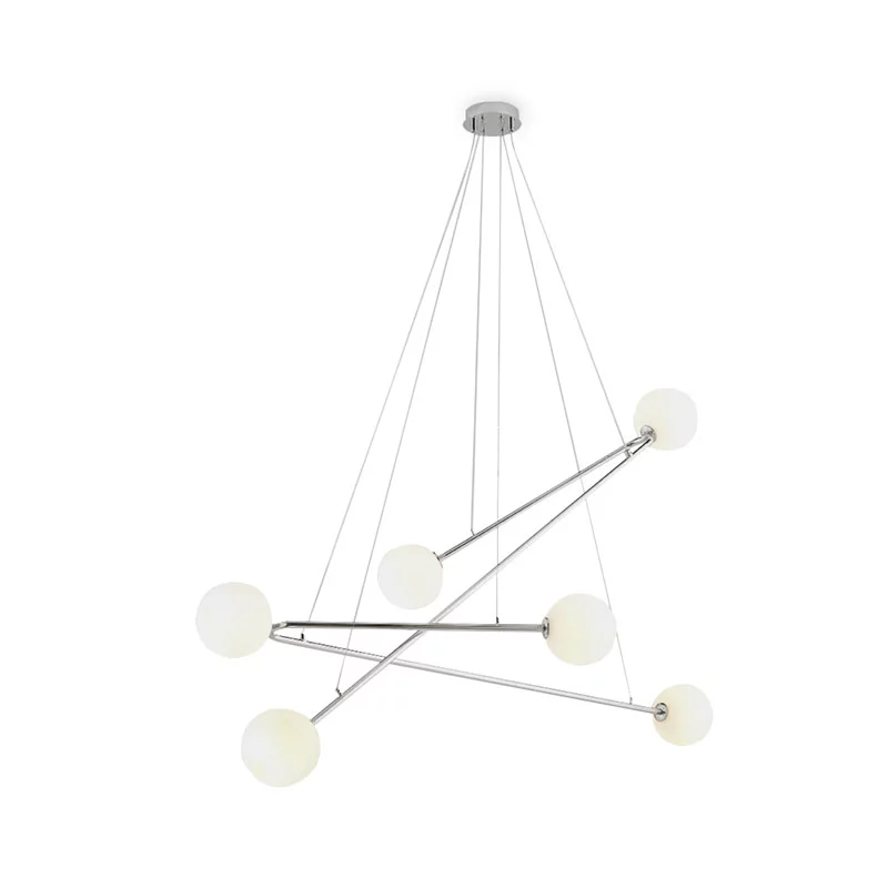 Люстра Endo 6L хром 145,3X49,2X150 CM 1