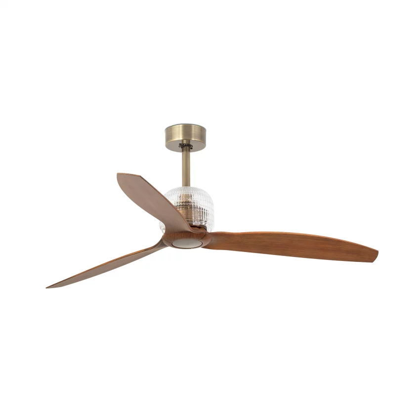Потолочный вентилятор Deco Fan золотой/деревянный 128X128X39 CM 1