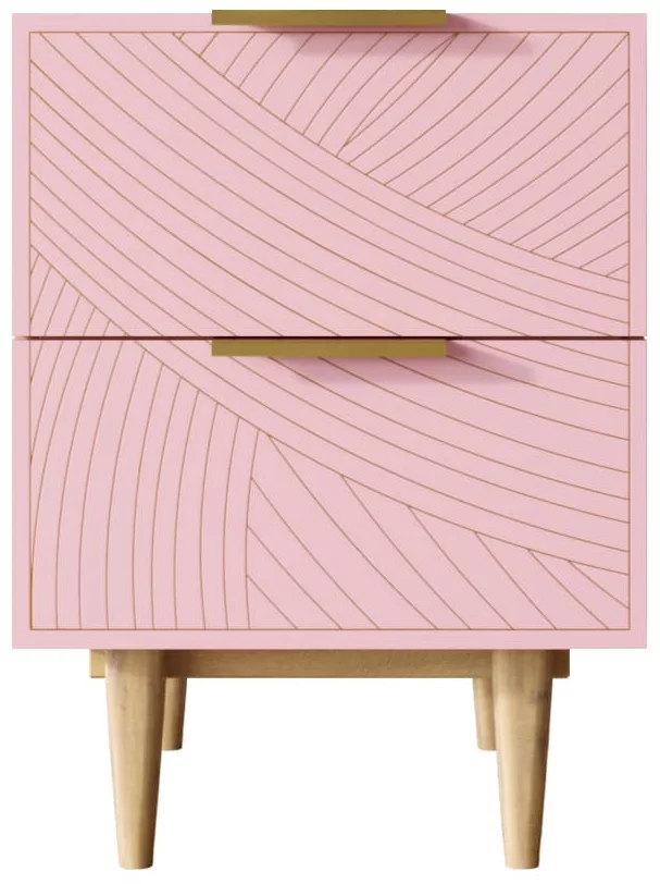 Тумбочка прикроватная Line 40X35X55 CM pink 1