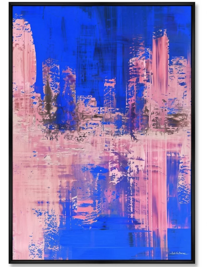 Репродукция картины на холсте A city in the Color of Night 75X105 CM 1