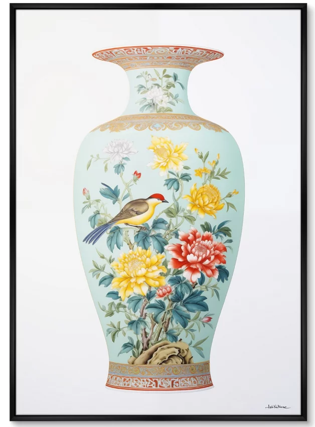 Набор из двух постеров на холсте China porcelain vase 75X105 / 75X105 CM 2