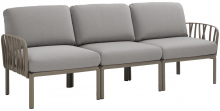Диван садовый с подушками Komodo 216X78X88 CM