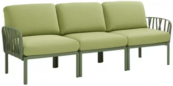 Диван садовый с подушками Komodo 216X78X88 CM
