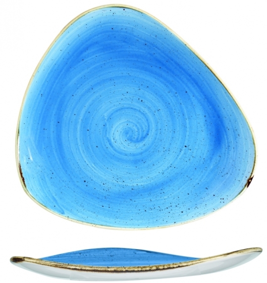 Тарелка треугольная Stonecast 31X31 CM Cornflower Blue 1