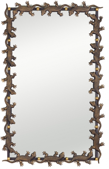 Зеркало в стальной раме Lizard 65X105 CM 1