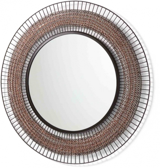 Круглое зеркало в металлической раме Rob Ø90 CM 1