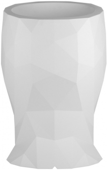 Кашпо в форме головы Adan 49X70X68 CM белого цвета