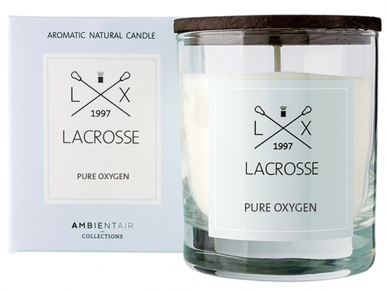 Свеча ароматическая в стекле Lacrosse Oxygen 40 часов горения 1
