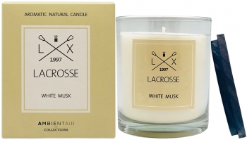 Свеча ароматическая Lacrosse White musk 60 часов горения