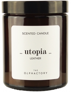 Свеча ароматическая The Olphactory Utopia Leather 30 часов горения