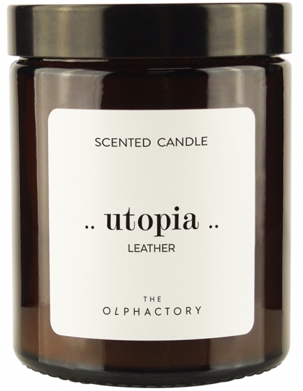 Свеча ароматическая The Olphactory Utopia Leather 30 часов горения 1
