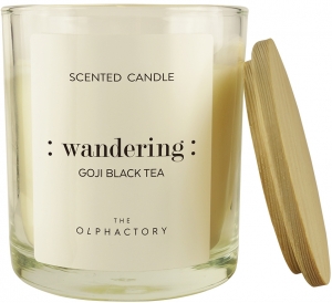 Свеча ароматическая The Olphactory Wandering Goji black tea 40 часов горения