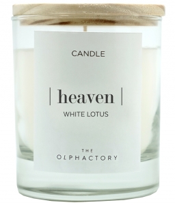 Свеча ароматическая the Olphactory Heaven white Lotus 40 часов горения