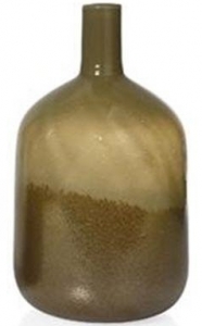 Ваза Bottle Beige Glass 16X16X29 CM