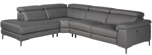 Угловой кожаный диван-реклайнер Carson 295X232X97 CM